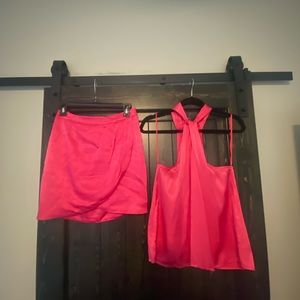 NWT Pink Matching Skirt Set